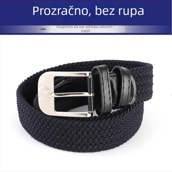 Elastični tkaninasti pojas s kopčom od legure, kopčanje iglom, širina 2–4 cm