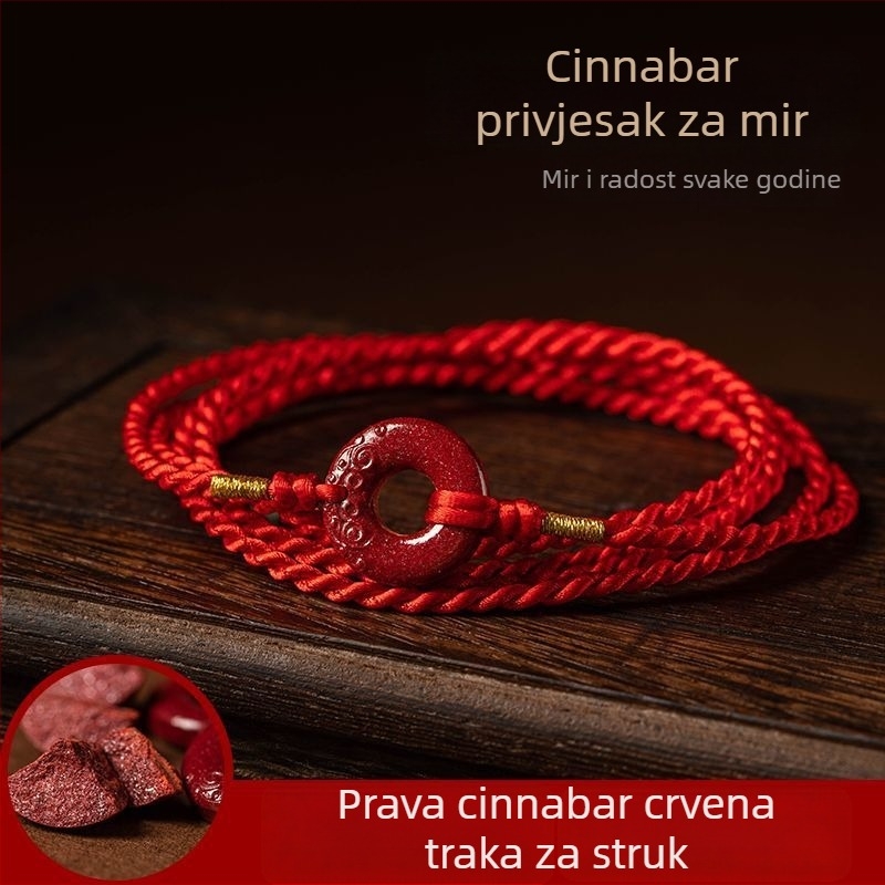 Kenta struka od užeta s cinnabar sigurnosnom kopčom; materijal: Drugo; materijal kopče: PVC; način zatvaranja: roler kopča; tehnologija obrade: Drugo; izlazak: proljeće 2022