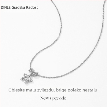 Srebrna ogrlica sa zvjezdom za žene