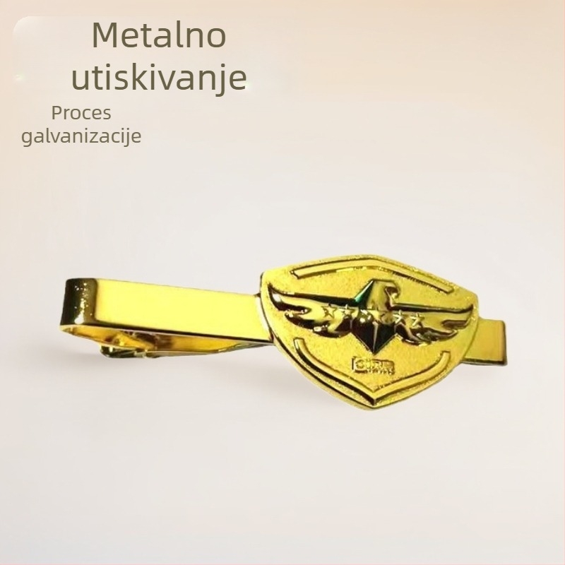 Reljefni klip za kravatu s emajlom – prigodan poklon za sastanke i ured