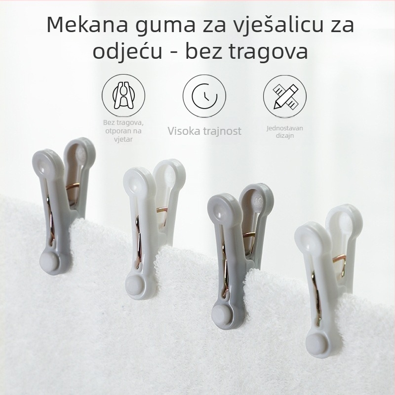 Klip za sušenje rublja – PP+PET, set od 16 komada, pakiranje 240 komada