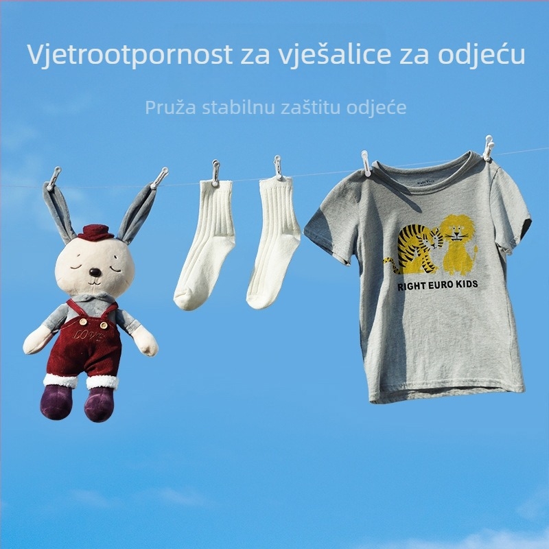 Klip za sušenje rublja – PP+PET, set od 16 komada, pakiranje 240 komada