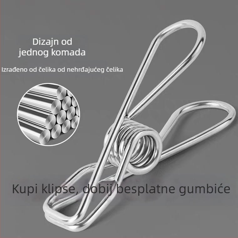 Kuke za sušenje od nehrđajućeg čelika, set od 4 komada, model 11, nije sklopivo, moderan minimalistički stil