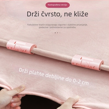 Protuklizni klips za pokrivač i navlaku za jastuk – kutni držač, bez igle, štiti tkivo
