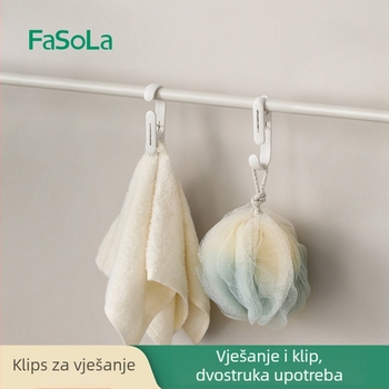 FaSoLa Kuka-clip – PP+82 nehrđajući čelik, nije sklopiva, pogodna za hlače, čarape, šalove, kravate