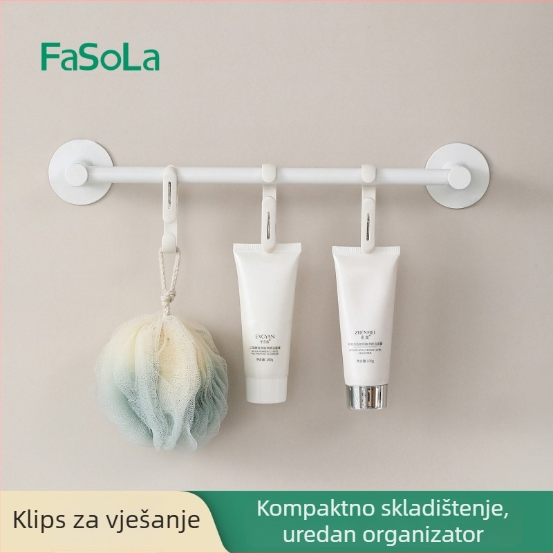 FaSoLa Kuka-clip – PP+82 nehrđajući čelik, nije sklopiva, pogodna za hlače, čarape, šalove, kravate