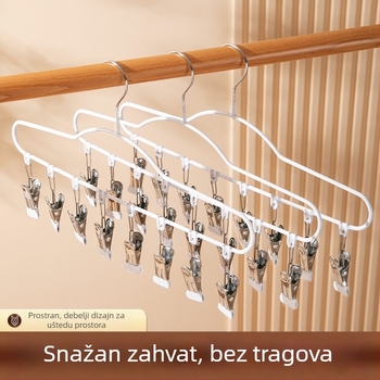 Sušilo za odjeću s više klipsi od aluminijske legure, moderan stil, pogodna za balkon, za donje rublje i dječje čarape