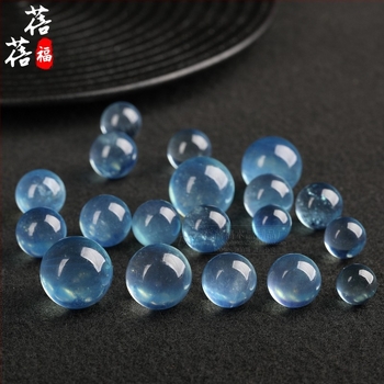 Beibeifu kristalne prirodne demon-plava akvamarinska perle, okrugle 10 mm, za DIY nakit