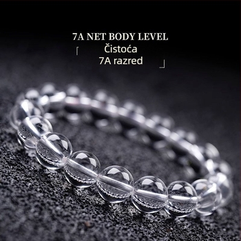 Narukvica od kristala, bez bočnih kamenčića, u poklon kutiji, stil lagani luksuz