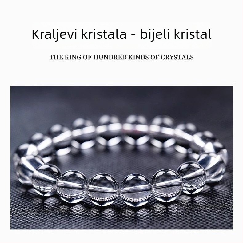 Narukvica od kristala, bez bočnih kamenčića, u poklon kutiji, stil lagani luksuz