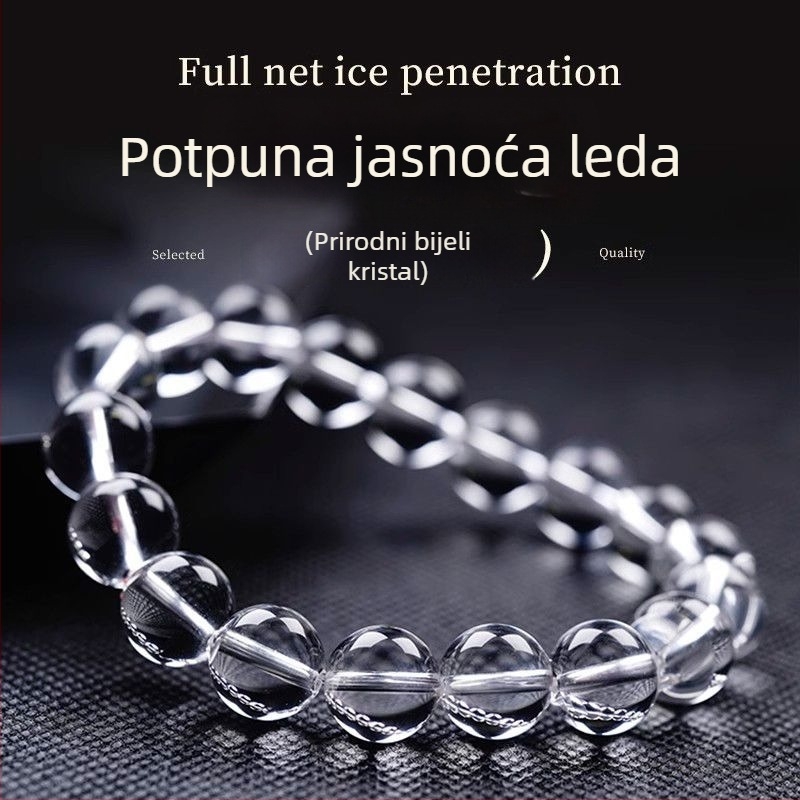 Narukvica od kristala, bez bočnih kamenčića, u poklon kutiji, stil lagani luksuz