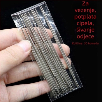 Čelične igle s velikim očima za ručno šivanje – kućne igle za šivanje cipela i potplata, quilt igle, marka Unique, industrijski stil