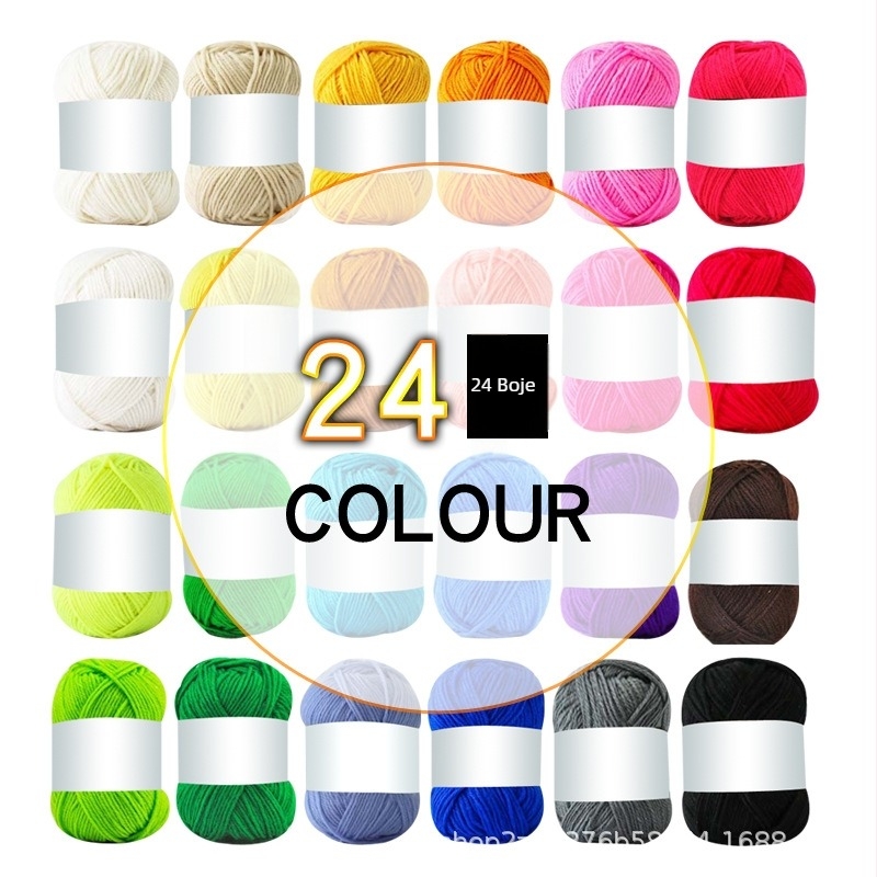 Acridine akrilna pređa, 21s, 4 niti, zavrtanje 20, worsted pređa