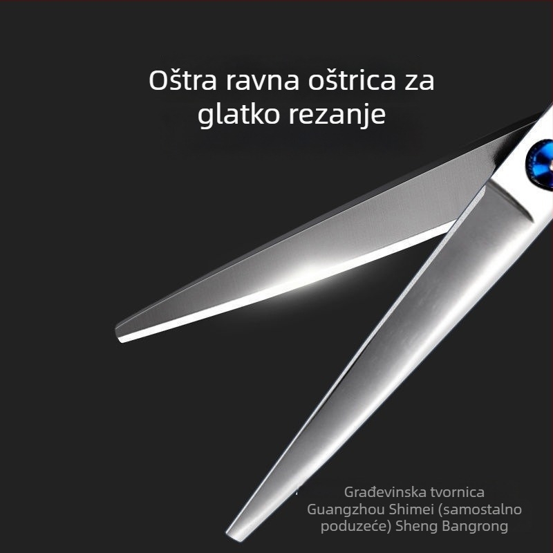 Škare za njegu psa s zakrivljenim oštricama – profesionalni set alata za šišanje dlake