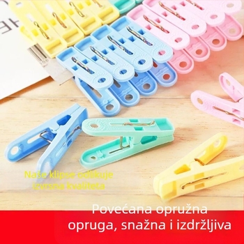 Kućni plastični klip za sušenje, besprijekornog dizajna, mali i izdržljivi klip za odjeću i ručnike, otporan na vjetar