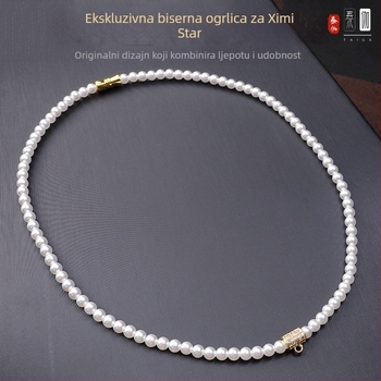 Ogrlica od umjetne perle, originalni dizajn, Unisex
