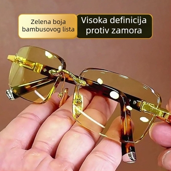 Naočale za čitanje bez okvira — ultra lagane, protiv umora očiju, zaštita očiju visoke rezolucije za srednju dob i stariju dob