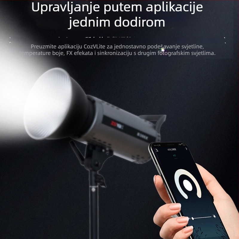 Shadow bang B300x – Profesionalna fotografija lampа, dvostruka temperatura osvjetljenja, 220W/220V, E40 glava, regulirano svjetlo, neovisno napajanje, jačina svjetla prilagodljiva, idealno kao glavno osvjetljenje za live streaming i portret video