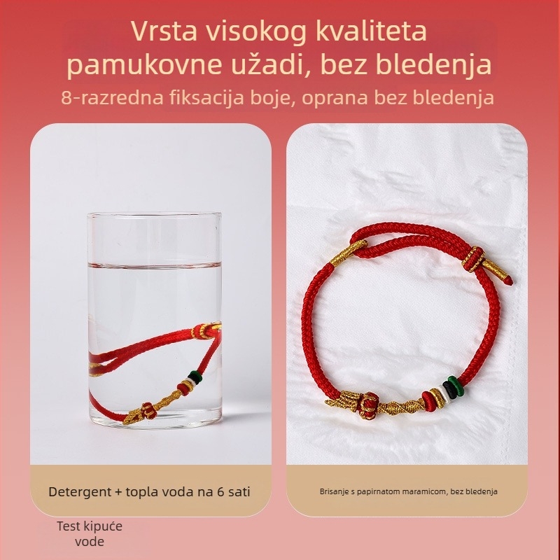 Narukvica od špage, etnički stil, unisex, pletenje, ljeto 2025