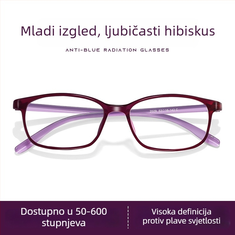 Fashion Lady bezokvirne kvadratne naočale za čitanje s lećama od smole, daleko i blizu vida