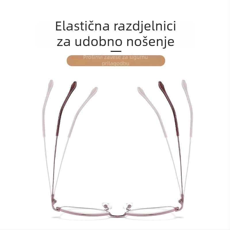 Naočale za čitanje s TAC lećama, zaštita od plavog svjetla, metalni okvir
