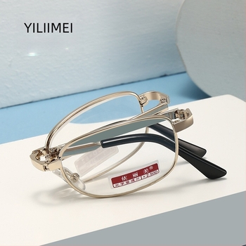 Naočale za čitanje – sklopive, asferične staklene leće, metalni/TR okvir, puni okvir