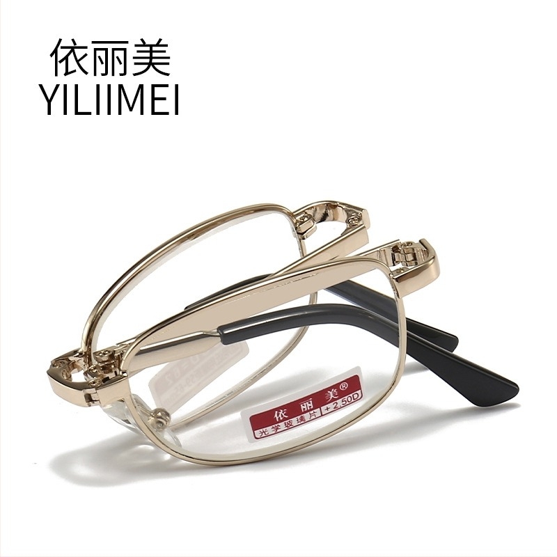 Naočale za čitanje – sklopive, asferične staklene leće, metalni/TR okvir, puni okvir