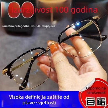 Set naočala za čitanje – bez okvira, akrilne leće, zaštita od plavog svjetla, proljeće 2024