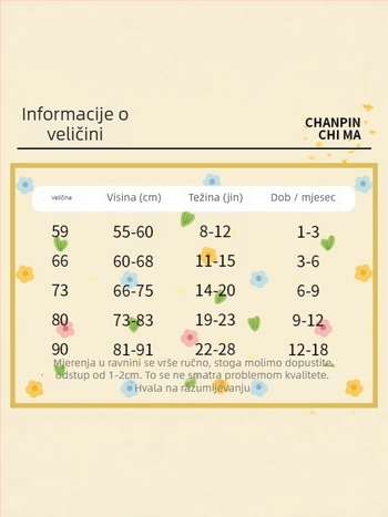Overal za novorođenče, 100% combed pamuk, zima i jesen, dugi rukavi, kopčanje sprijeda jednim gumbom
