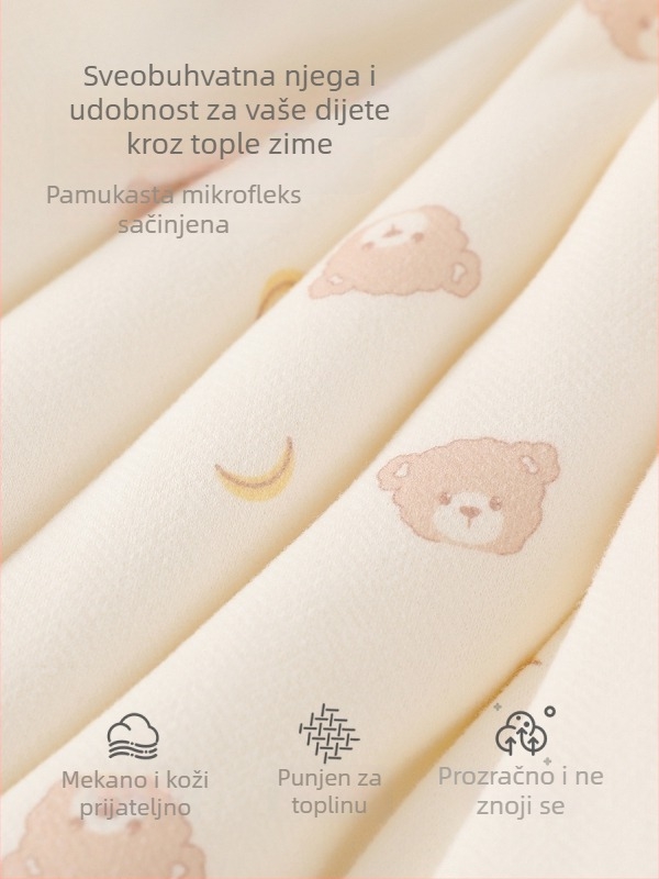 Bebi izolirani kombinezon s kapuljom - 300 g debeli zimski pamuk, unisex, dugi rukavi