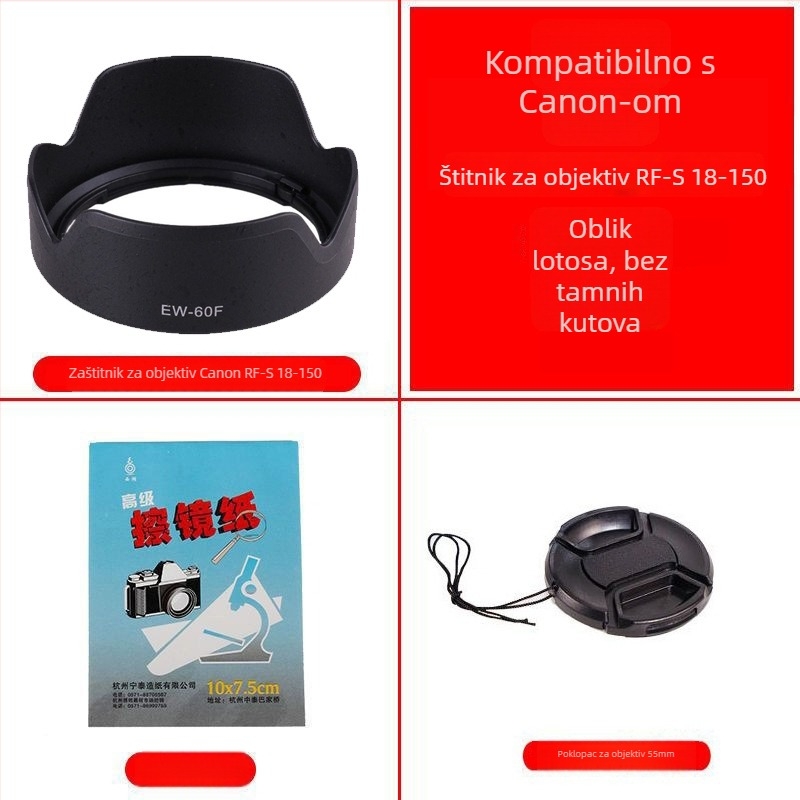 Sjenilo za objektiv za Canon EOS R seriju, za RF-S 18-150mm objektiv, bajonetni spoj, OEM obrada