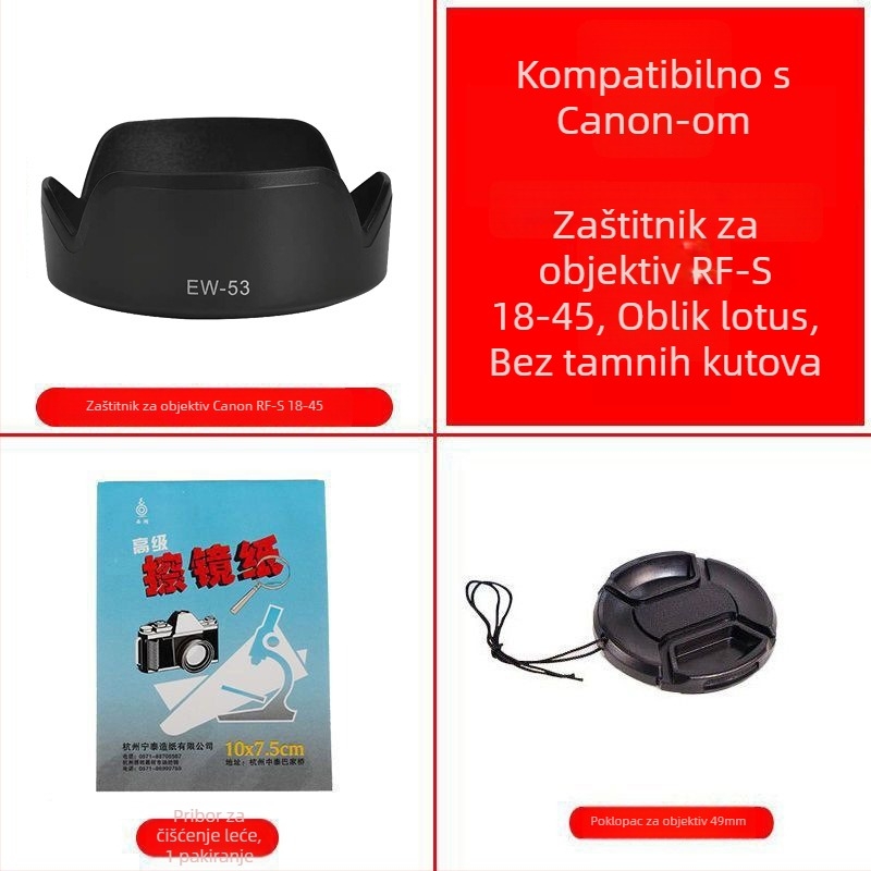 Sjenilo za objektiv za Canon EOS R seriju, za RF-S 18-150mm objektiv, bajonetni spoj, OEM obrada