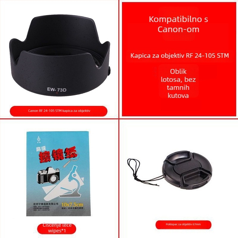 Sjenilo za objektiv za Canon EOS R seriju, za RF-S 18-150mm objektiv, bajonetni spoj, OEM obrada