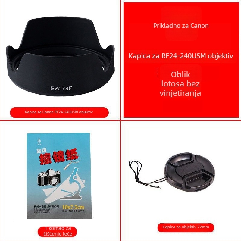 Sjenilo za objektiv za Canon EOS R seriju, za RF-S 18-150mm objektiv, bajonetni spoj, OEM obrada