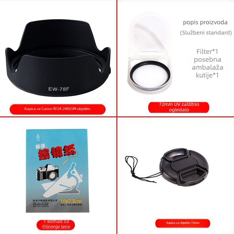 Sjenilo za objektiv za Canon EOS R seriju, za RF-S 18-150mm objektiv, bajonetni spoj, OEM obrada