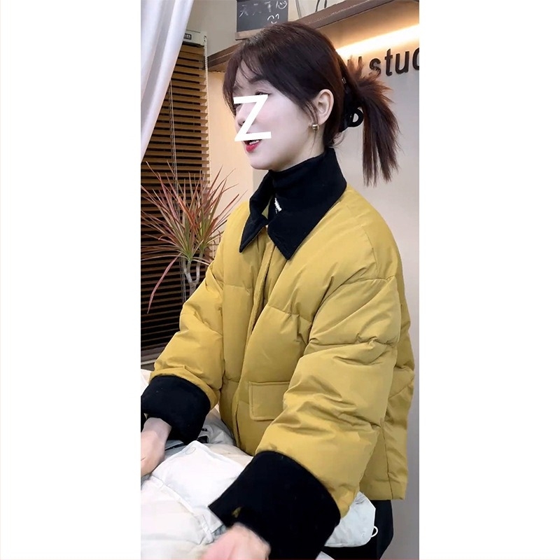 Ženska Corduroy jakna s Corduroy ovratnikom, zip, zima 2025