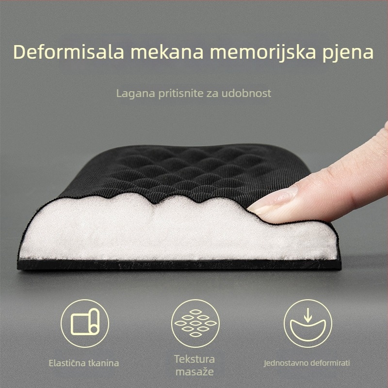 Podložak za zapešće od memorijske pjene za mehaničku tipkovnicu i stolni miš s logom