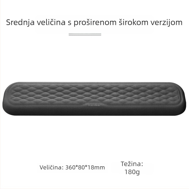 Podložak za zapešće od memorijske pjene za mehaničku tipkovnicu i stolni miš s logom