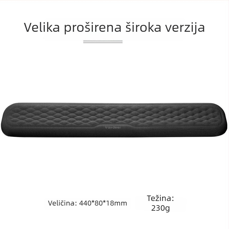 Podložak za zapešće od memorijske pjene za mehaničku tipkovnicu i stolni miš s logom