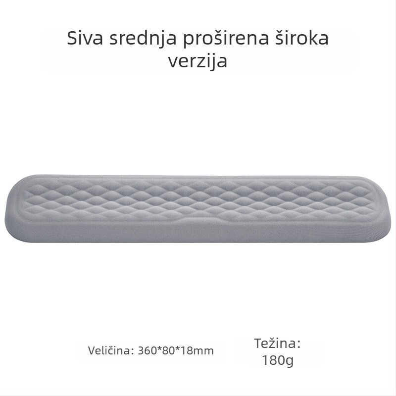 Podložak za zapešće od memorijske pjene za mehaničku tipkovnicu i stolni miš s logom