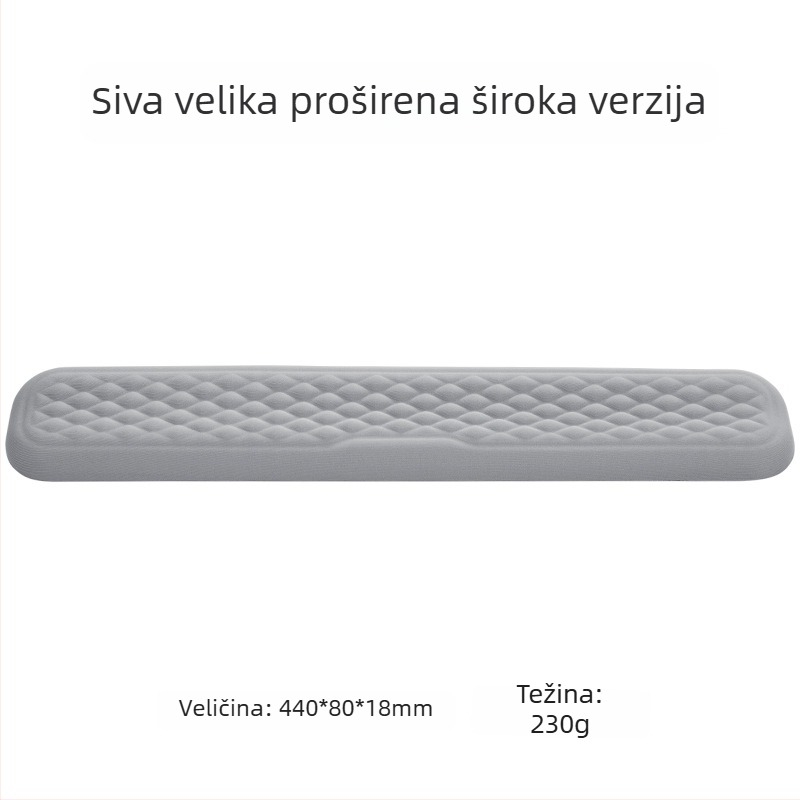 Podložak za zapešće od memorijske pjene za mehaničku tipkovnicu i stolni miš s logom