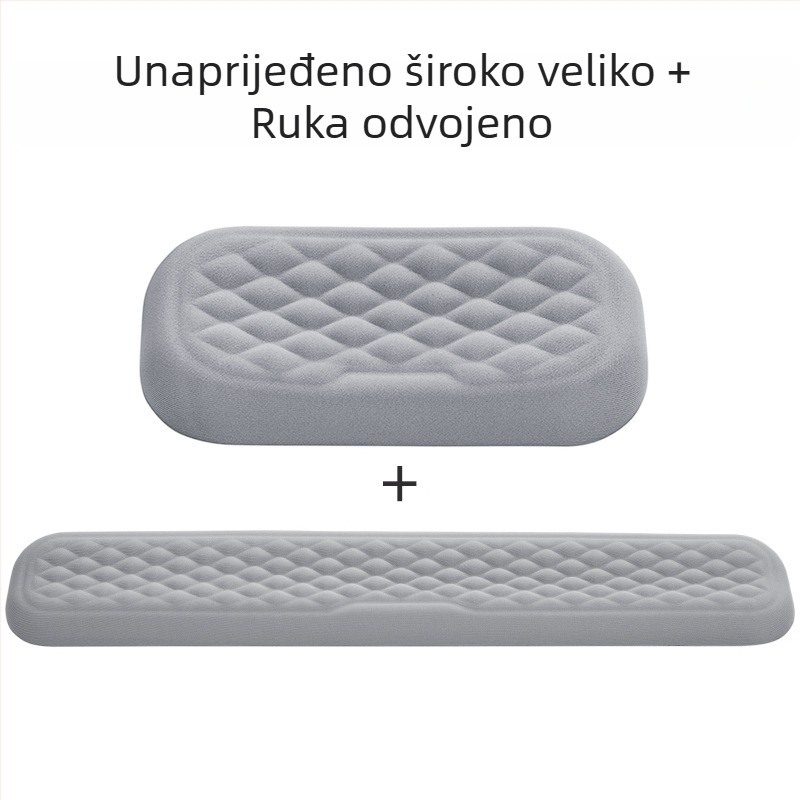 Podložak za zapešće od memorijske pjene za mehaničku tipkovnicu i stolni miš s logom