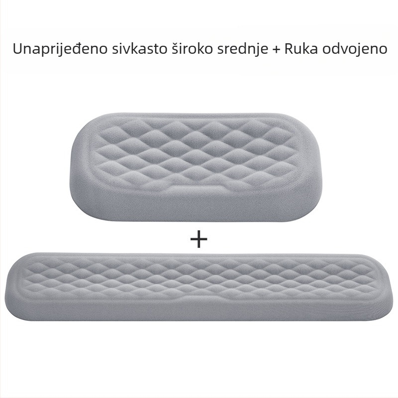 Podložak za zapešće od memorijske pjene za mehaničku tipkovnicu i stolni miš s logom
