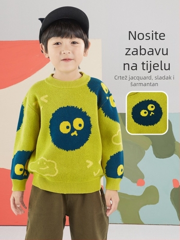 Dječji pulover u korejskom stilu, pamuk, za djecu 3–8 godina, proljeće–jesen