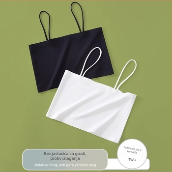 Top bez ramena, bez šavova, bešivni, tanak najlon, 80–90% najlona, za sva godišnja doba