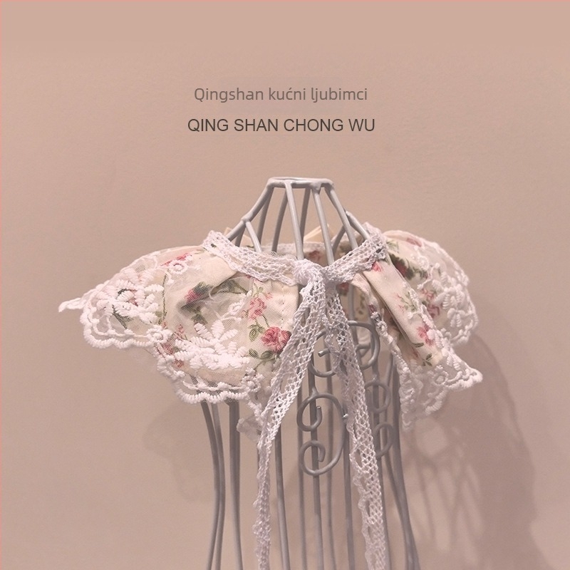 Krpa za sline za kućne ljubimce, motiv razbijeni cvjetovi, pamuk, stil princeze, podrijetlo Zhejiang