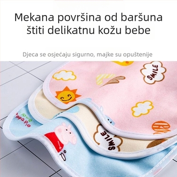 Dječji pamučni vodootporni bib s kopčom, U-oblik za hranjenje