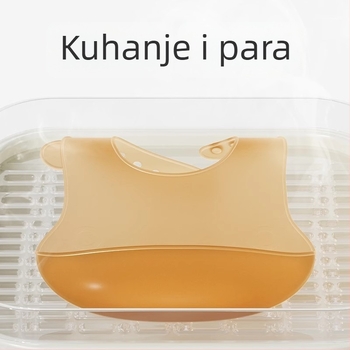 Silikonska hranilica za bebe – prehrambene kvalitete silikona, vodootporna i otporna na prljavštinu, za bebe i malu djecu (0–3 godine) – Ecoplus