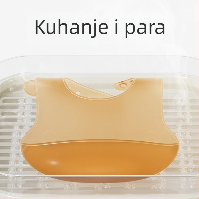 Silikonska hranilica za bebe – prehrambene kvalitete silikona, vodootporna i otporna na prljavštinu, za bebe i malu djecu (0–3 godine) – Ecoplus