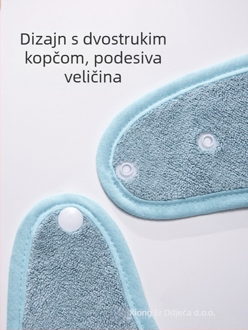Dječja pregača od Coral fleece za pranje zuba i čišćenje lica, pamuk u sastavu, unisex, 3–8 godina, Sigurnosna klasa A